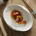 thumbnail image 3 of 2024 New Arrival Light Luxury Retro Style Ceramic Soup Plate with Luxurious Marble Pattern, Large 14-inch Size for Home & Hotel Use, Durable Heat-Resistant Tableware for Serving Soups, Stews & Main, 3 of 6