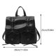 thumbnail image 3 of Mochila Con Cordón para Mujer Con Lazo Mochila Femenina Preppy (negro), 3 of 9