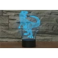 thumbnail image 4 of YSTIAN 3D Dinosaur Remote Control 16 Color Night Lights Illusion Acrylic LED Table Bedside Lamp Children Bedroom Desk Decor Birthday Gifts Toy for Kids, 4 of 8