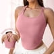thumbnail image 1 of Top de poliéster para mujer, con tirantes de color liso y ventilación en el interior., 1 of 5