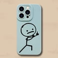 thumbnail image 1 of Funda de teléfono de dibujos animados Matchman para iPhone 11, 12, 13, 14 Pro Max, Mini, XR, XS, X, 7, 8 Plus, SE2020, funda de silicona TPU suave mate a prueba de golpes qiuyongming unisex, 1 of 2