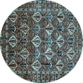 thumbnail image 1 of Ahgly Company Indoor Round Persian Light Blue Traditional Area Rugs, 7' Round, 1 of 4