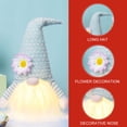 thumbnail image 4 of Muñeca sin rostro - Adorno de juguete de elfo de gnomo iluminado para decoración de Pascua (sombrero largo), 4 of 4