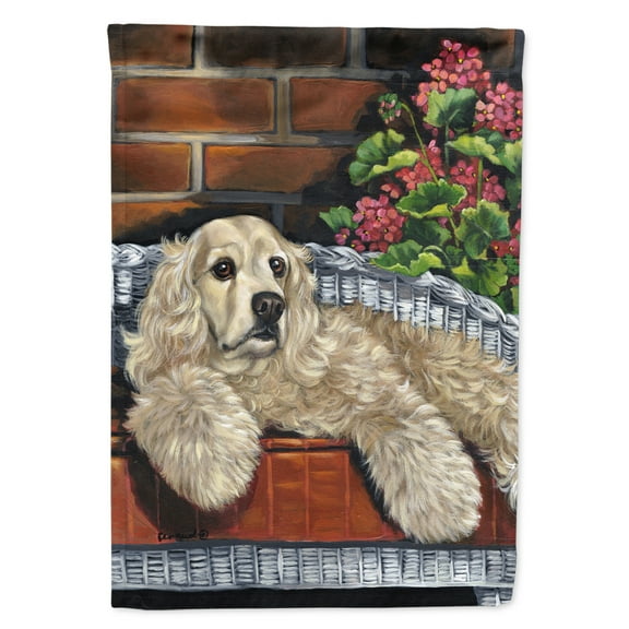 Carolines Treasures PPP3074CHF Cocker Spaniel Life is a Good Life Flag Canvas House Size  Large multicolor