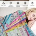 thumbnail image 3 of Orinice Subway System Warm Lightweight Blanket Soft Fleece Blankets All Seasons Decor Cow Gifts Blanket 60x80in, 3 of 6