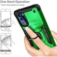 thumbnail image 7 of Nagebee Case for Motorola Moto G Stylus 5G (2022) with Tempered Glass Screen Protector (Full Coverage), Full-Body Protective [Military-Grade], Magnetic Car Mount Ring Holder, Heavy-Duty Case (Green), 7 of 7
