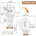 thumbnail image 2 of 2Pcs Silicone Flour Funnel for Artisan KSM150 and 4.5–5 Qt Tilt Head Stand Mixer Powder Funnel Dishwasher Safe for Kitchen Baking, 2 of 9
