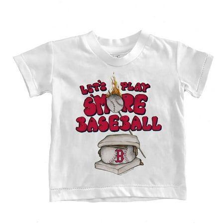 Boston Red Sox Tiny Turnip Toddler S'mores T-Shirt - White