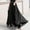 Black, variant on Sentmoon Boho Skirts for Women Plus Size High Elastic Waist Boho Cute Skirts for Women Flowy Pleated Beach Solid Color Loose Breathable Fall Skirt Fashion Winter for Lounge at Home M