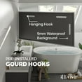 thumbnail image 6 of Eviva Sax 72" Brushed Metal Frame Bathroom Wall Mirror, 6 of 7