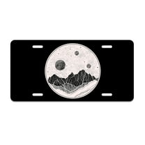 Smoaffly Abstract Floral Watercolor Paintings License Plate Decorative Car Front License Plates Cover, Vanity Tag, Metal Car Plate, Aluminum Novelty License Plate Car Gift for Men/Women,6 X 12 Inch