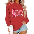 thumbnail image 4 of Valentines Sweatshirt: Teacher Sweatshirt Valentine Teach Long Sleeve Pullover Tops, 4 of 6