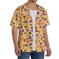 thumbnail image 2 of Kdxio Men'S Hawaiian Shirt For Men Short Sleeve Shirt Acorn Autumn Fall Leaf Leaves Summer Casual Holiday Beach Button Down T-Shirts, 2 of 5