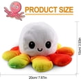 thumbnail image 2 of Jouet Peluche Poulpe Double Face Enfant (Blanc & Noir) 1 Pièces, 2 of 5