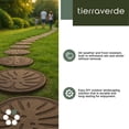 thumbnail image 3 of TierraVerde 4 Pack 18" x 18" Tropical Leaf Decorative Stepping Stones, Brown, 3 of 6