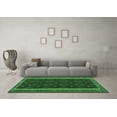 thumbnail image 3 of Ahgly Company Indoor Square Oriental Emerald Green Traditional Area Rugs, 8' Square, 3 of 4