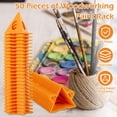 thumbnail image 2 of PEACNNG 50Pcs Pyramid Painting Stands Plastic Mini Cone Paint Stands Reusable Painting Triangle Stands Set High Strength Canvas Support Stands for Canvas Cabinet Doors Furniture, 2 of 8