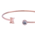 thumbnail image 3 of Pulsera Mujer Inicial Letra LuckyLy, Acero Inoxidable y Zirconia Cúbica, Modelo Sonia rosa UNITALLA, 3 of 8