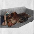 thumbnail image 6 of Fractal Soft Flannel Fleece Blanket, Gothic Medieval Heraldic Ornamental Background Middle Age Knight Aged Artwork Print, Cozy Plush for Indoor and Outdoor Use, 50" x 60", Multicolor, by Ambesonne, 6 of 6