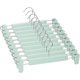 thumbnail image 1 of Juego de 10 Perchas para Faldas, Perchas para Pantalones, con 2 Clips Antideslizantes y Ajustables, para Colgar Pantalones, Calcetines, Faldas - Color Menta Rojo Verde, 1 of 5