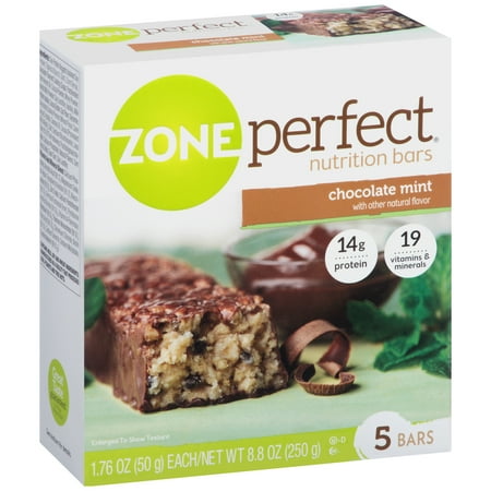 ZonePerfect Nutrition Bars, Chocolate Mint - Walmart.com