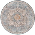 thumbnail image 2 of Rugs.com Newport Collection Rug – 7' Round Blue Medium Rug Perfect For Kitchens, Dining Rooms, 2 of 8