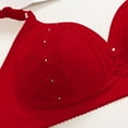 thumbnail image 6 of Women's Plus Size Embroidered Wireless Bra, Sexy Floral Lace Thin Cup Lingerie, Adjustable Side Support Push Up Brassiere, Breathable Comfort No Underwire, 6 of 6