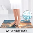 thumbnail image 6 of Bathroom Rugs Sets 3 Piece - Cloud Border Collie Absorbent Non Slip Bath Mats, U-Shape Toilet Lid Cover, Contour Mat, Soft Washable Shower Mats Bath Rug Mat for Bathroom Tub Toilet, 6 of 7