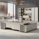 thumbnail image 4 of Modern Luxury Office Desk Boss Corner Executive Table Standing Conference Organizadores De Escritorio Work Desk Furniture DWH My Lux Decor Round, 4 of 12