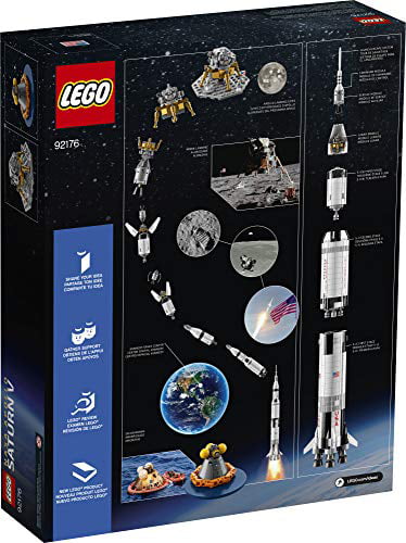 Stor vrangforestilling Observere Ny ankomst LEGO Ideas NASA Apollo Saturn V 21309 - Walmart.com
