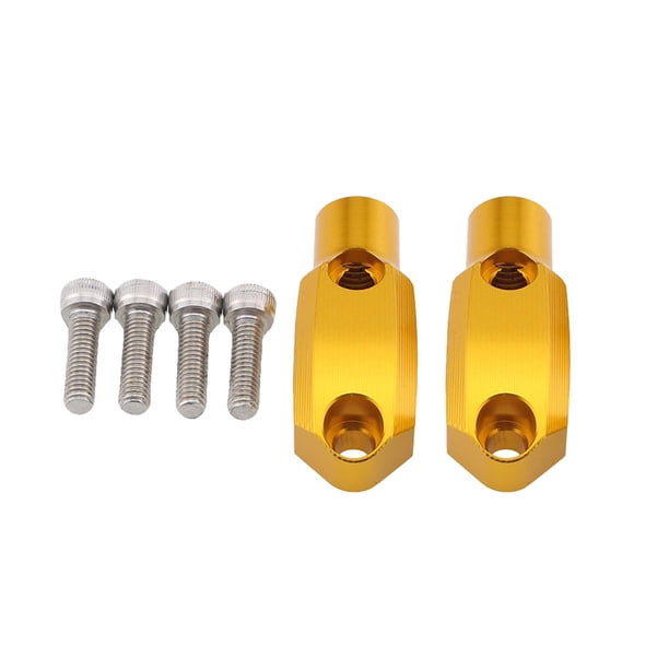 Soporte de montaje de abrazadera de espejo para cilindro maestro, abrazadera de freno de manillar de aluminio de 22 mm Amarillo