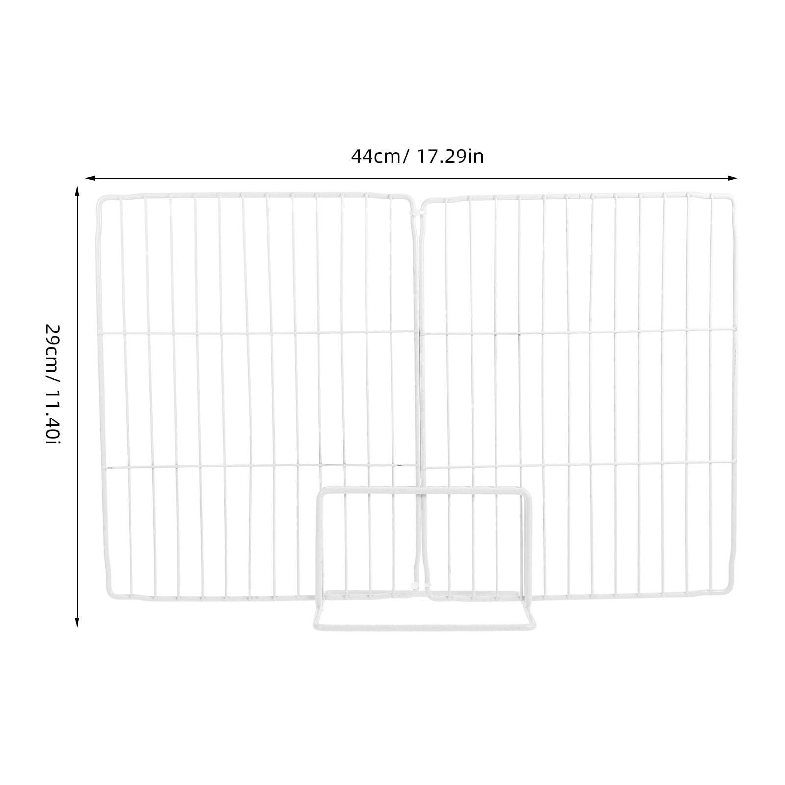 ETHZZLE Freezer Iron Mesh Shelf Divider White Adjustable Wire Partition for Easy Food Organization