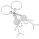 thumbnail image 5 of llaveros colgantes con forma de muñeco de palo, de acero inoxidable, estilo cadena., 5 of 7