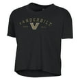 thumbnail image 2 of Women's Alternative Apparel  Black Vanderbilt Commodores Retro Jersey Headliner Cropped T-Shirt, 2 of 3