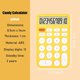thumbnail image 2 of Calculadora Estándar 12 Dígitos, Pantalla y Botones de Escritorio, LCD Grande, Uso Oficina, Escuela, Hogar, Comercial, Suspensión Automática, con Batería, (Amarilla y Blanca), 2 of 3