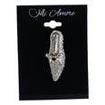 thumbnail image 2 of Shoe Brooch-Pin With Crystal Accents  Silver-Tone Color #LQP1445, 2 of 2