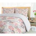 thumbnail image 5 of Ambesonne Abstract Duvet Cover Sets, Scribble Style Motifs Art, 2-King, White Burnt Sienna and Ecru, 5 of 7