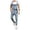 Blue, variant on Mens Washed Denim Bib Jeans Overalls Casual Ripped Denim Jumpsuits Rompers