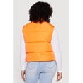 thumbnail image 4 of Women's Plus Size Drawstring Hem Zip Front Puffer Vest, 4 of 4