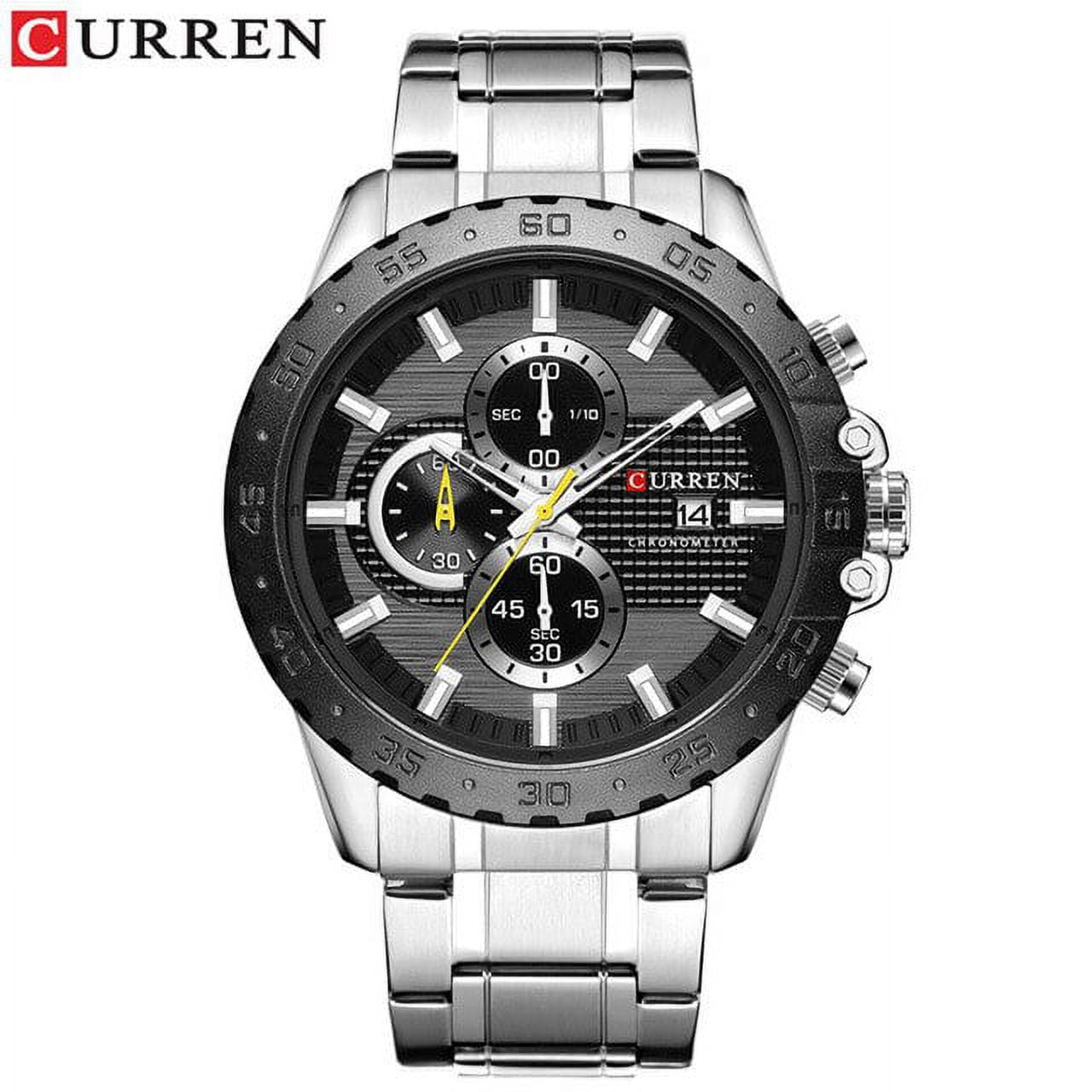 CURREN Luxury Watches Men Casual Business Quartz Military Male Watches Chronograph Men Stainless Steel Sports Waterproof Clock