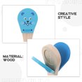 thumbnail image 3 of CTIRCHIU Blue Wooden Small Percussion Instruments 3Pcs for Toddlers and Musical Development, 3 of 7