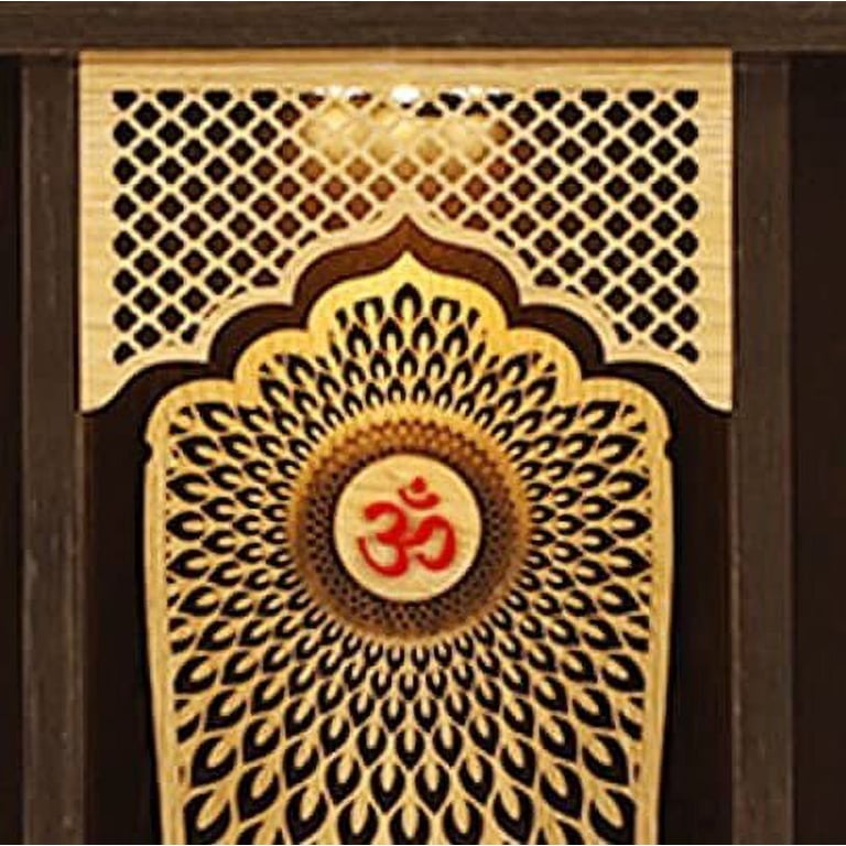 Handmade Om Wall Sculpture – Hindu Spiritual Decor For Home, Yoga Room, Altar | Diwali & Meditation Gift