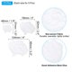 thumbnail image 2 of Uxcell 15 Pcs Parche Bordado de Rosa Blanco Plancha en Parches Decorativos, 3 Tamaños, 2 of 6