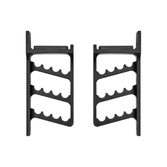 Luxshiny 2Pcs Black Metal Wall Mounted Bow Rack for Sports Bow Storage with High Load Bearing