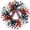 B, variant on Patriotic Wreaths for Front Door, Bright Summer Wreaths for Front Door, American Flag Themed 4th of July Wreath, Handmade Memorial Day Decor for Indoor Outdoor - 45CM