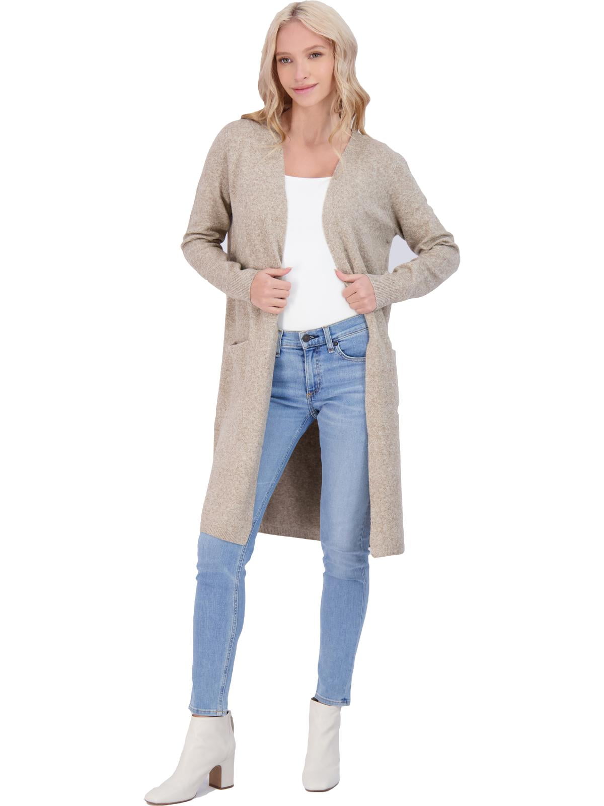Vero Moda Womens Doffy Open Front Long 