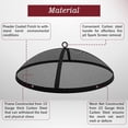 thumbnail image 4 of Febtech Fire Pit Spark Screen 36 Inch Round Lid, Heavy Duty Fire Pit Steel Mesh Screen Ember Arrester Lid with Hook for Outdoor Fire Pits Fireplace Fire Pit Insert Liner Replacement Screen, 4 of 17