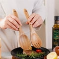 thumbnail image 4 of 1PC Acacia Wooden Cooking Spoon Natural Wooden Kitchen Tableware Tool Ladle Turner Rice Colander Soup Skimmer Scoop Utensils, 4 of 11