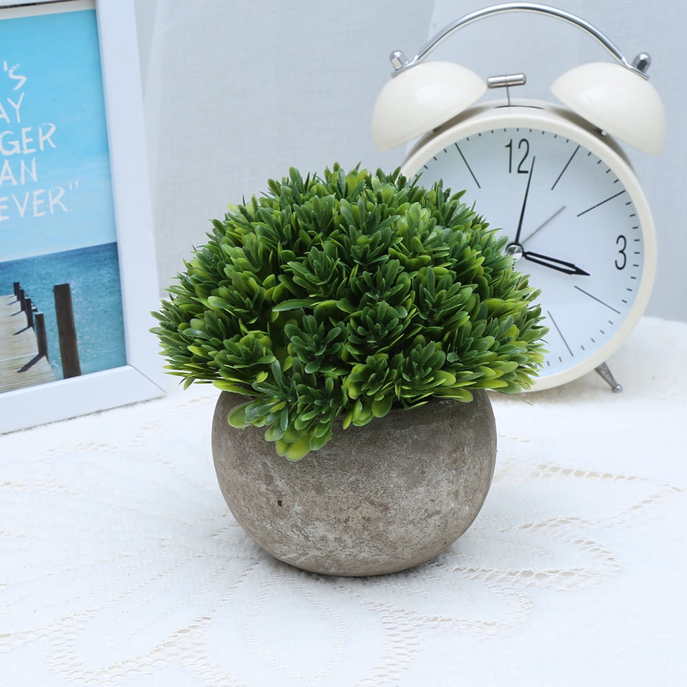 Spptty Retro Fake Plant Pots Artificial Flower Bonsai for Home Office