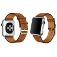 thumbnail image 1 of Genuine Leather Classic Watch Band Strap for 38/40mm iWatch Apple Watch Series 4/3/2/1 (Brown), 1 of 6